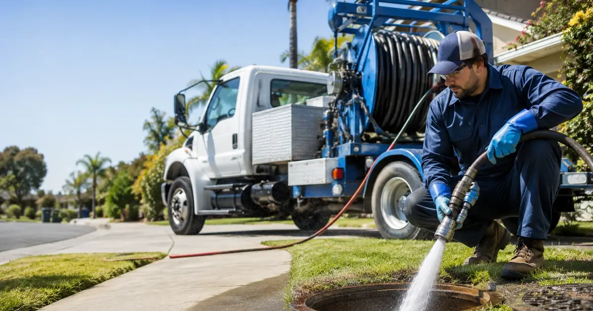 Hydro jet sewer cleaning Big Creek