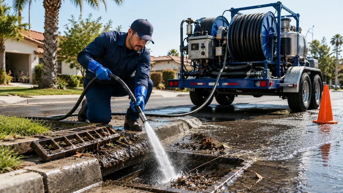 Storm Drain Hydro Jet Cleaning in Big Creek